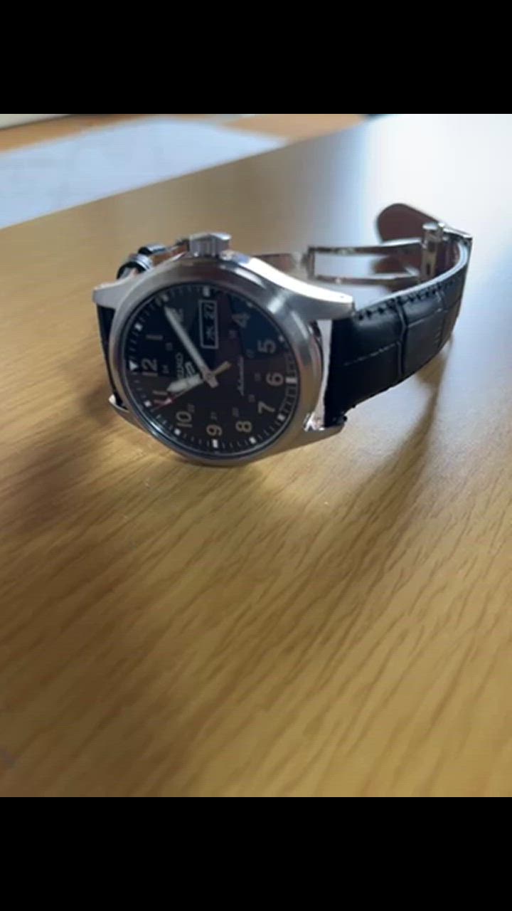 純正 セイコー カーフ バンド 革 20mm Dバックル SEIKO ブラック SEIKO セイコー カーフ ブラック 純正 時計ベルト Dバックル付