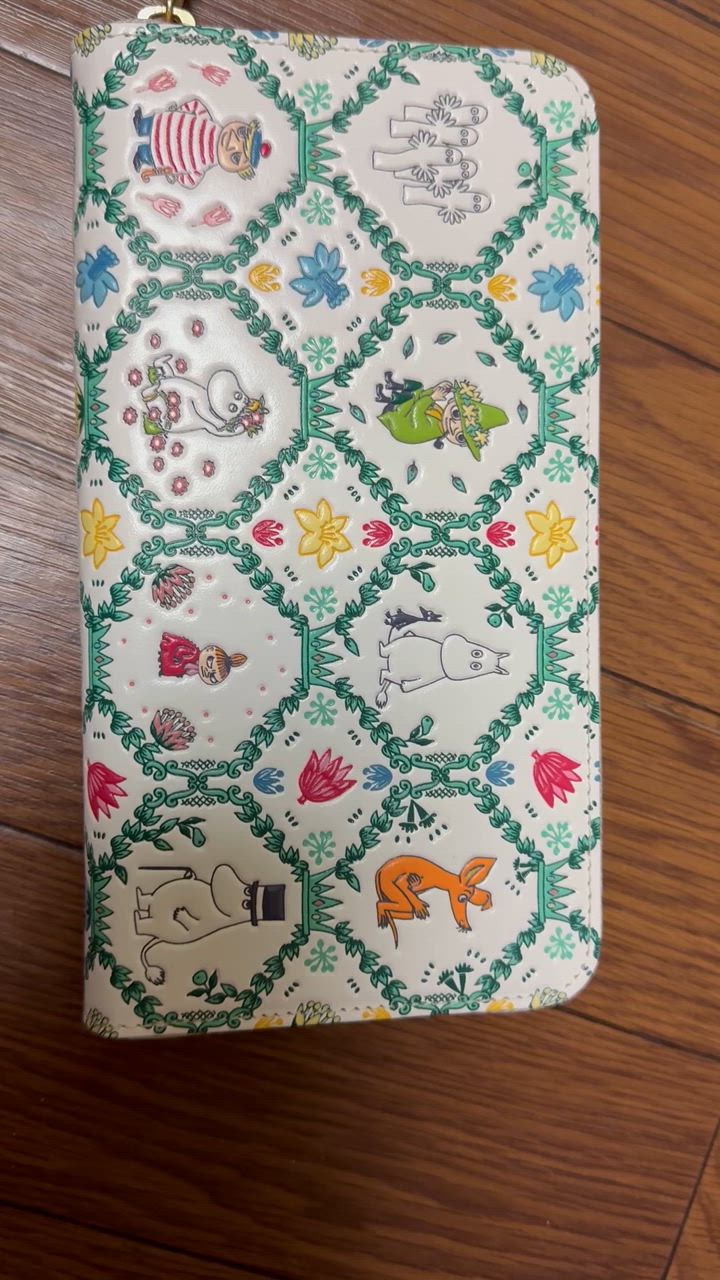MOOMIN ムーミン谷の仲間たち 浅草文庫 牛革製 長財布 伝統工芸