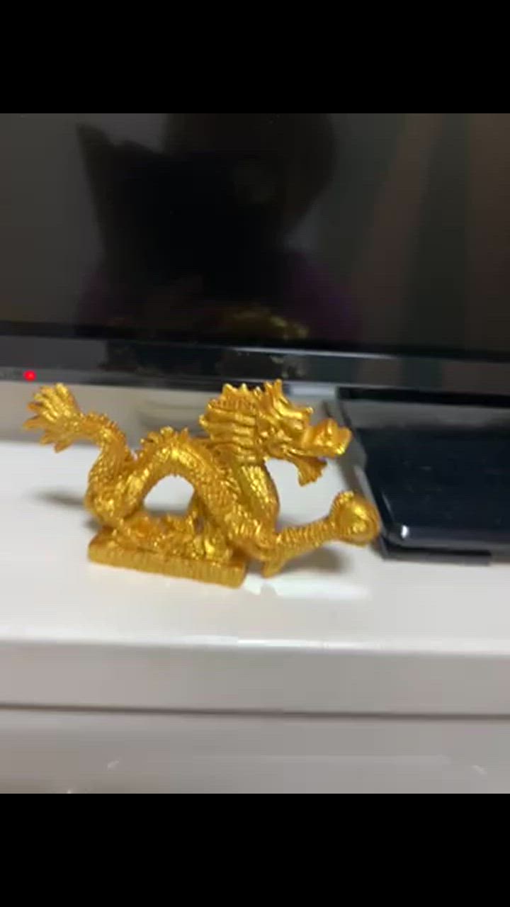 龍 置物 龍の置物 玄関 干支 金 竜の置物 龍神様 黄金龍 小さい