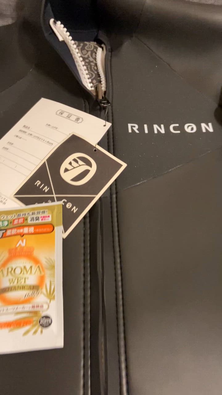 RINCON 　RESORT L/S JKT 2mm フロントジップ長袖タッパー ウェットスーツ タッパー RINCON リンコン メンズ SOVRANO 2mm