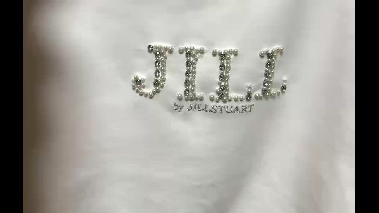 JILL by STUART トレーナー スウェット ビジュー刺繍ロゴ