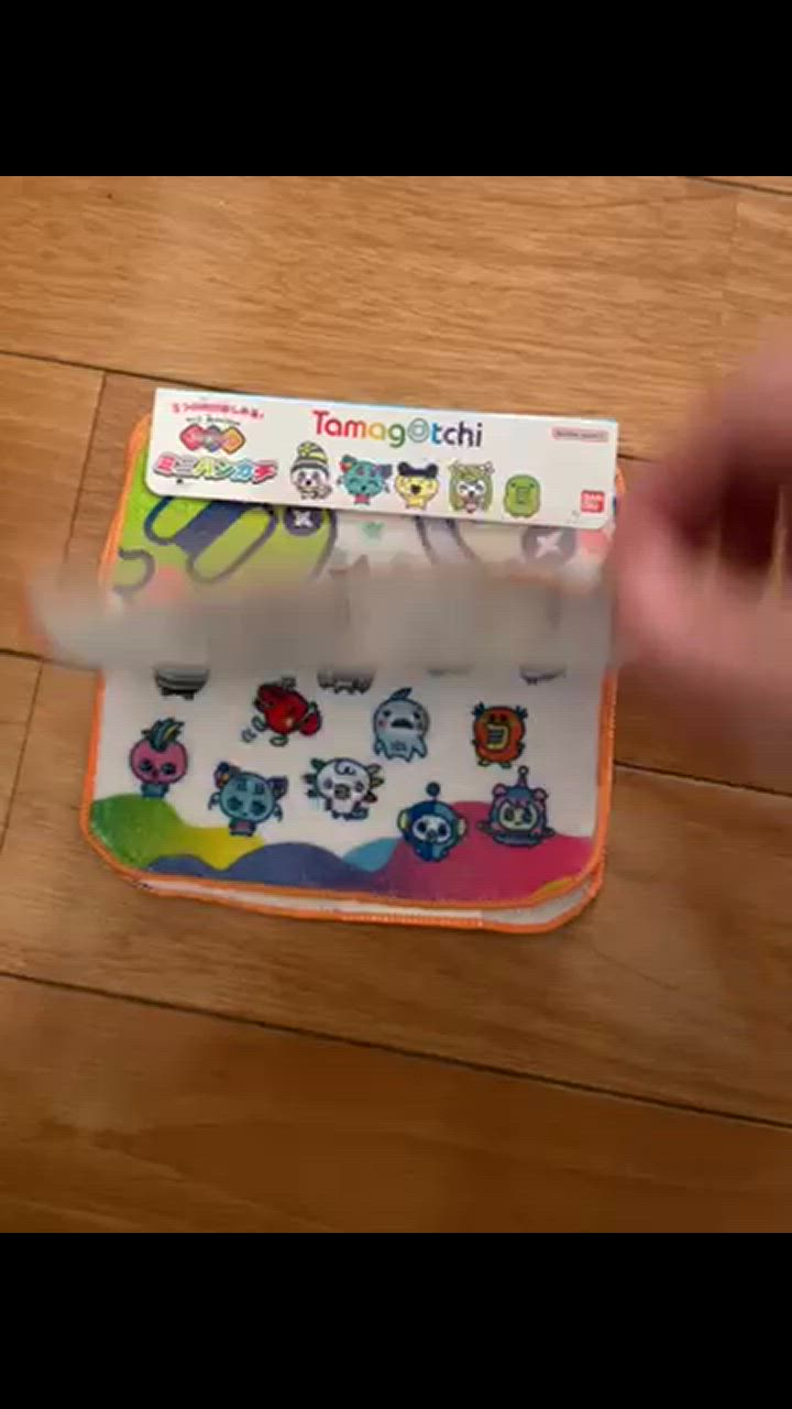 たまごっち ミニタオル3枚組 約16×16cm ポリエステル60％・綿40