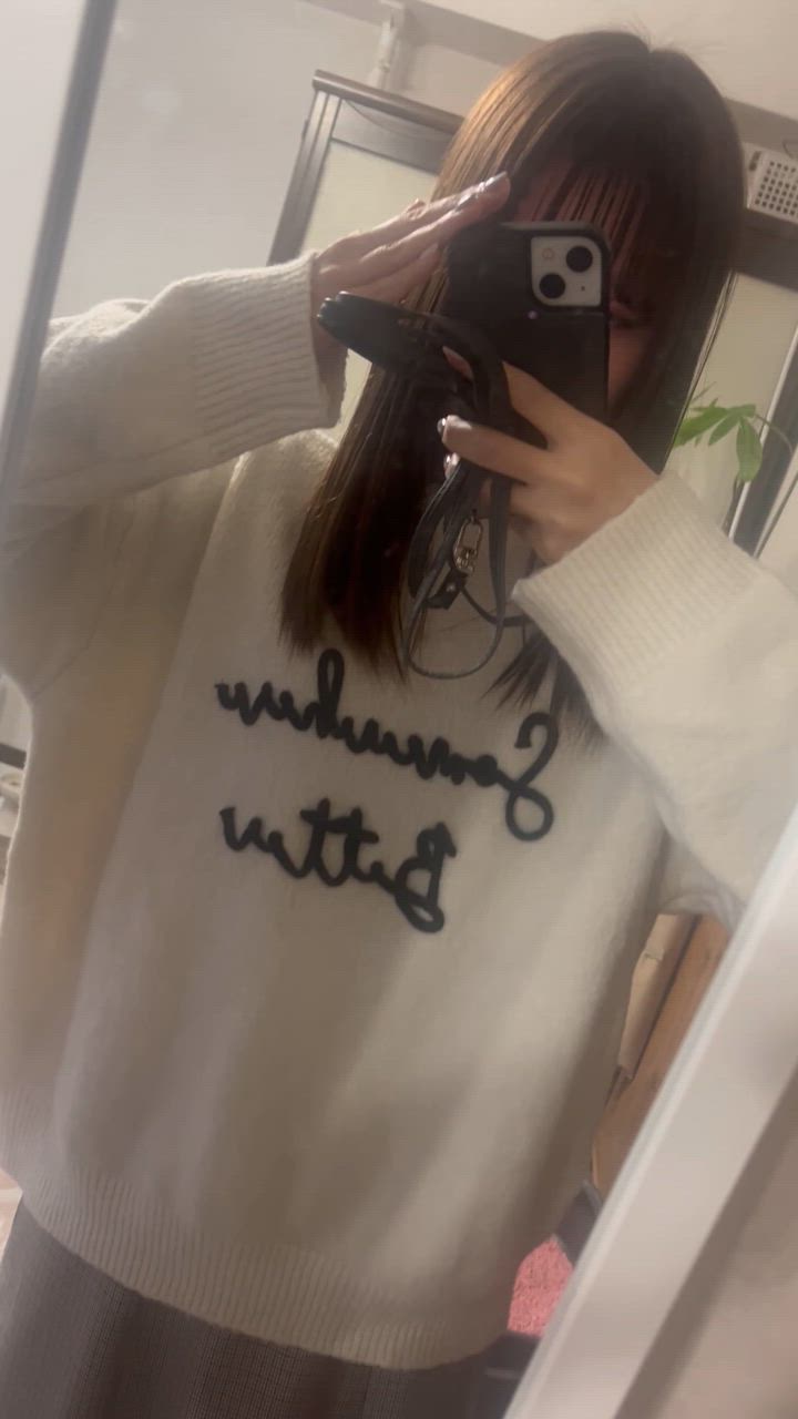 moment+ ニット セーター 6Gコードロゴ刺繍ニットプルオーバー moment+ ニット セーター 6Gコードロゴ刺繍ニットプルオーバー
