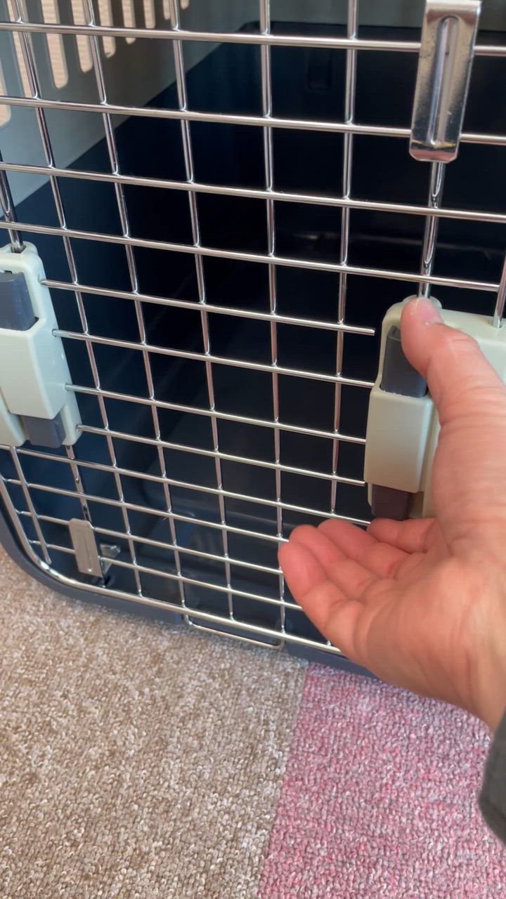 ZENY Lサイズ プラスチック ペットキャリー 犬用 猫用 ハード