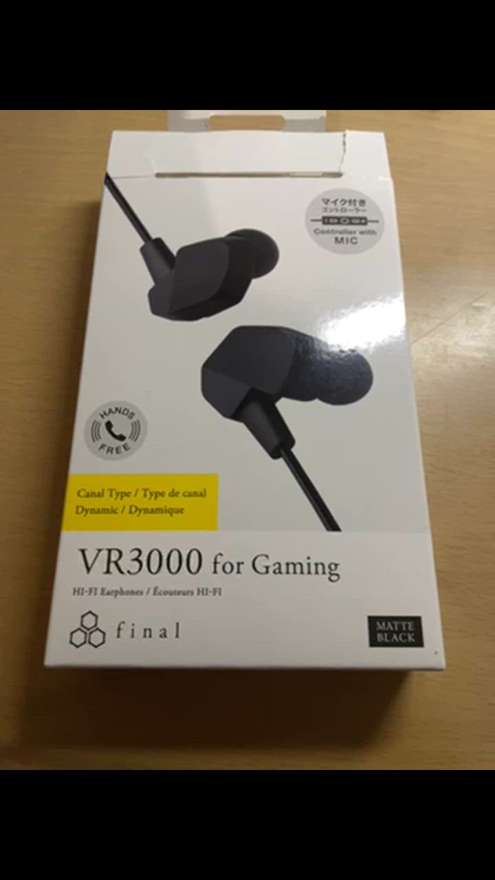 final ゲーミングイヤホン VR3000 for Gaming (FI-VR3DPLMB