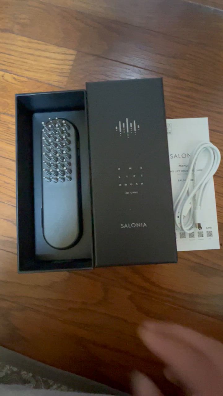 SALONIA 美顔器 ブラシ EMS リフトブラシ 3Dケア 頭皮 頭筋 ハリ