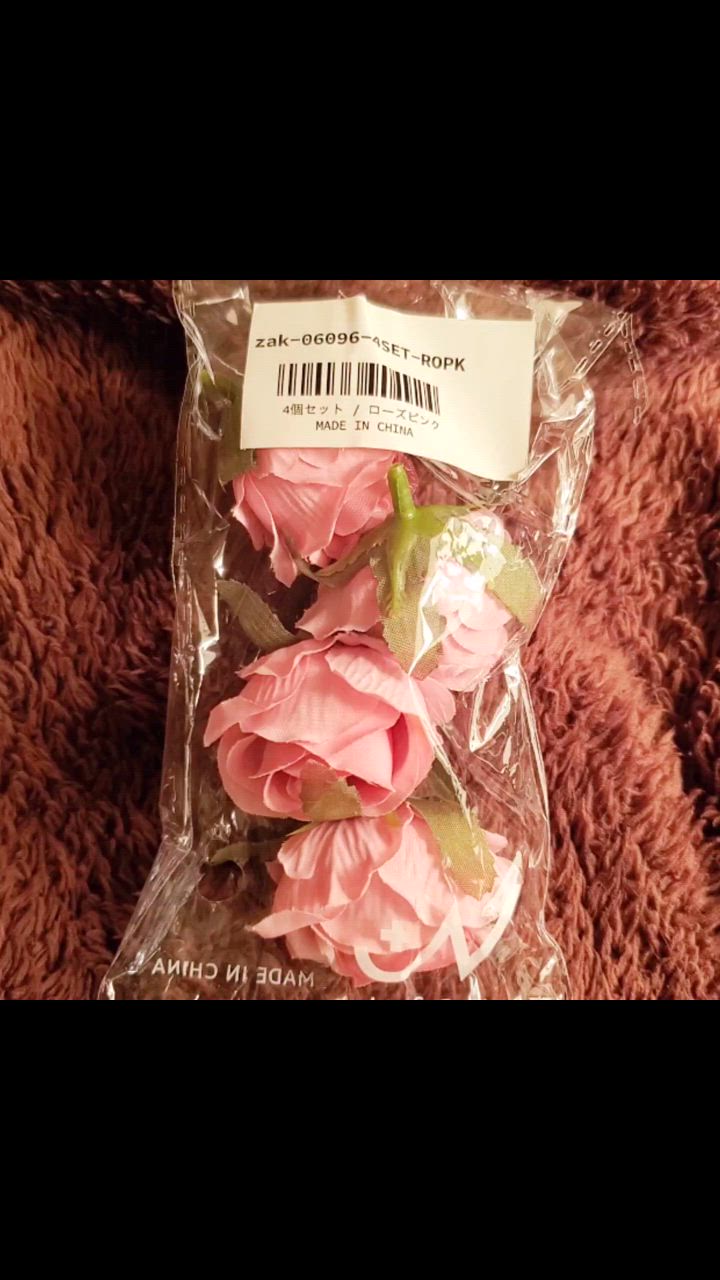 造花 薔薇 ばら バラ 4個セット フェイクフラワー 花のみ 茎なし