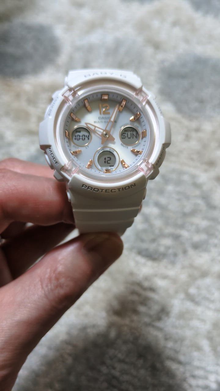 Basic（BABY-G） 腕時計 レディース 電波ソーラー カシオ 防水