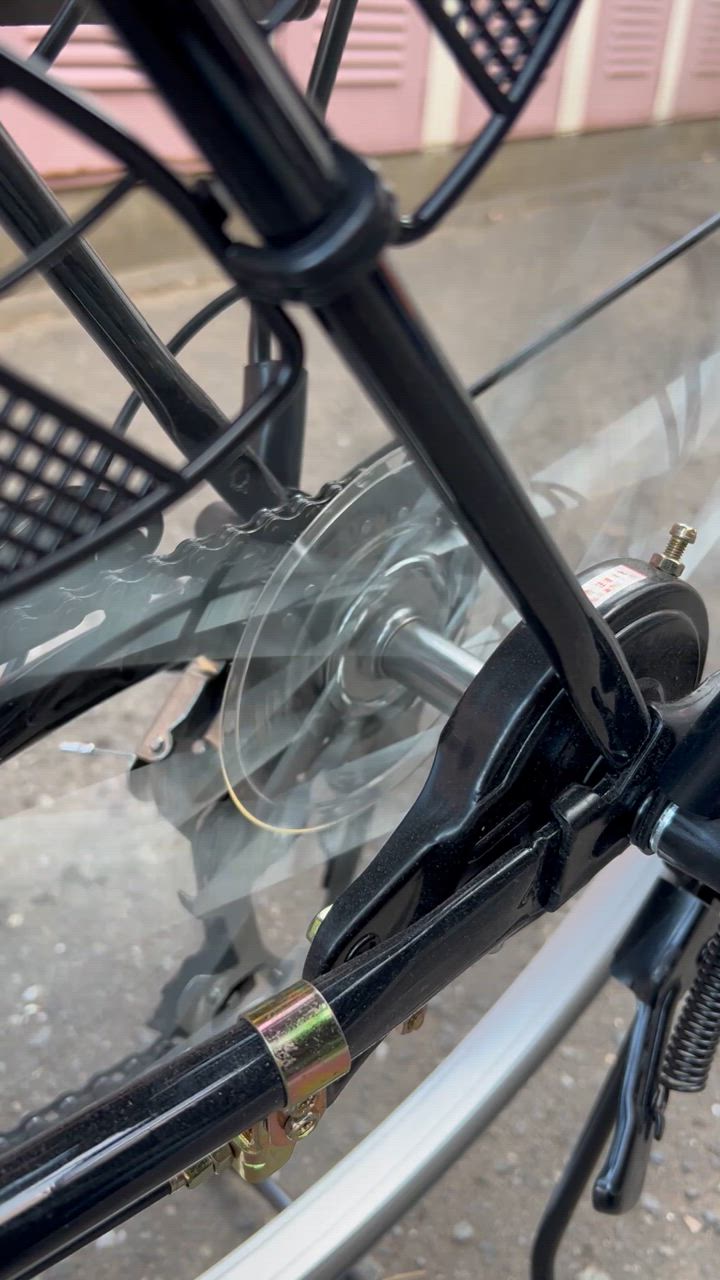 21Technology 自転車 ママチャリ 26インチ LEDオートライト