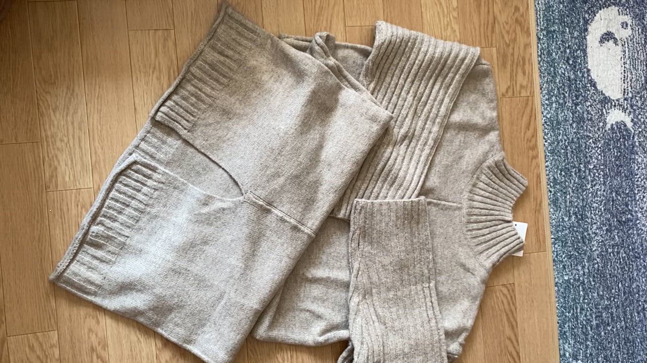 La-gemme ワンピース ハイネックニットワンピース : ZOZOTOWN
