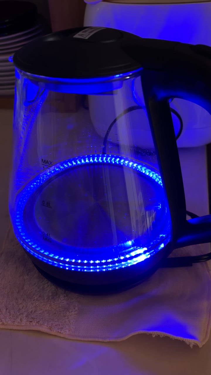 電気ケトル 1.2L おしゃれ ガラスケトル ケトル 大容量