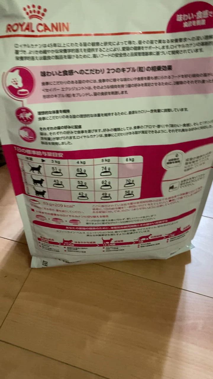 ロイヤルカナン FHN セイバー エクシジェント 食事にこだわりが