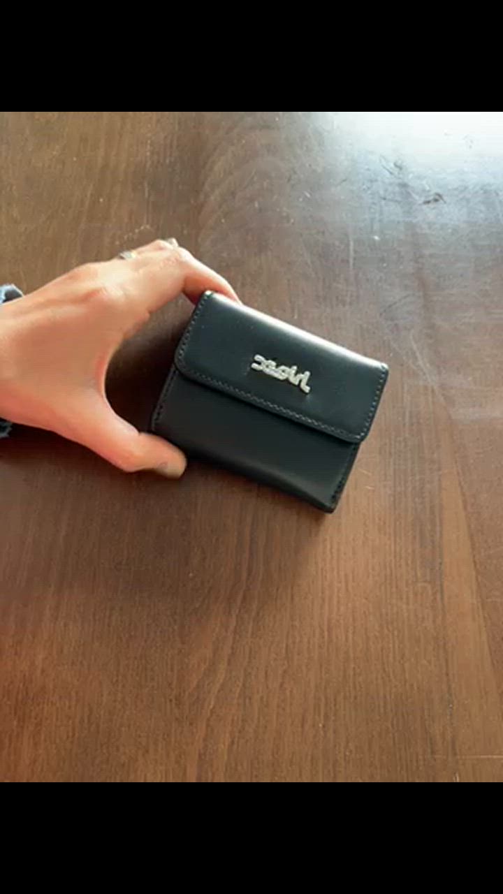 エックスガール X-girl 財布 FAUX LEATHER MINI WALLET ミニ