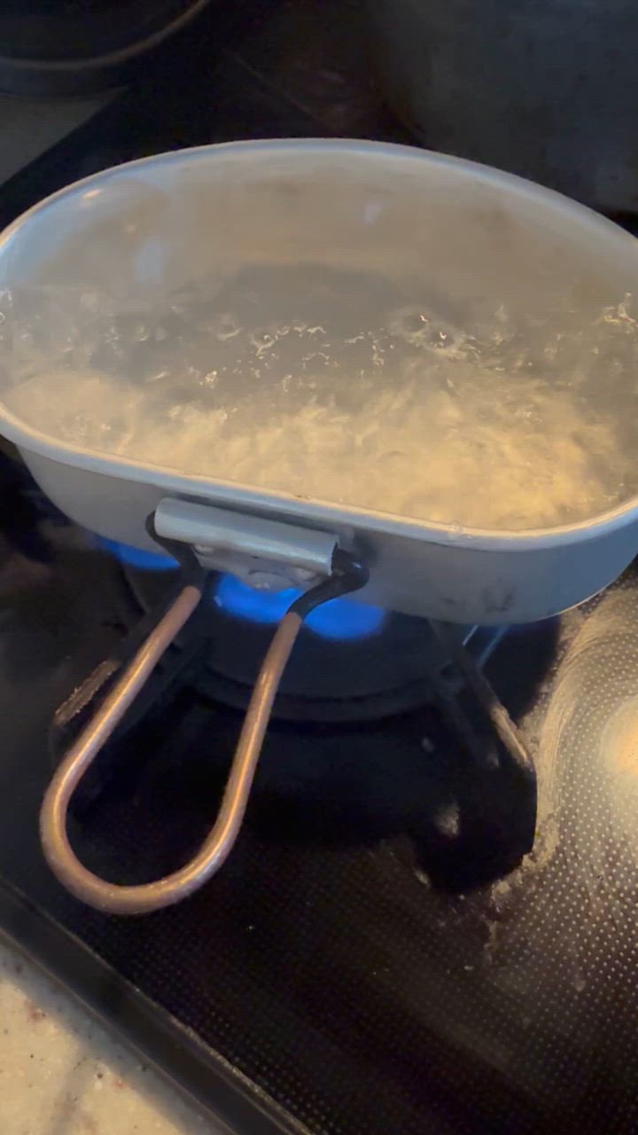 MILITARY 実物 USED イタリア軍 アルミ飯盒 キャンプ アウトドア
