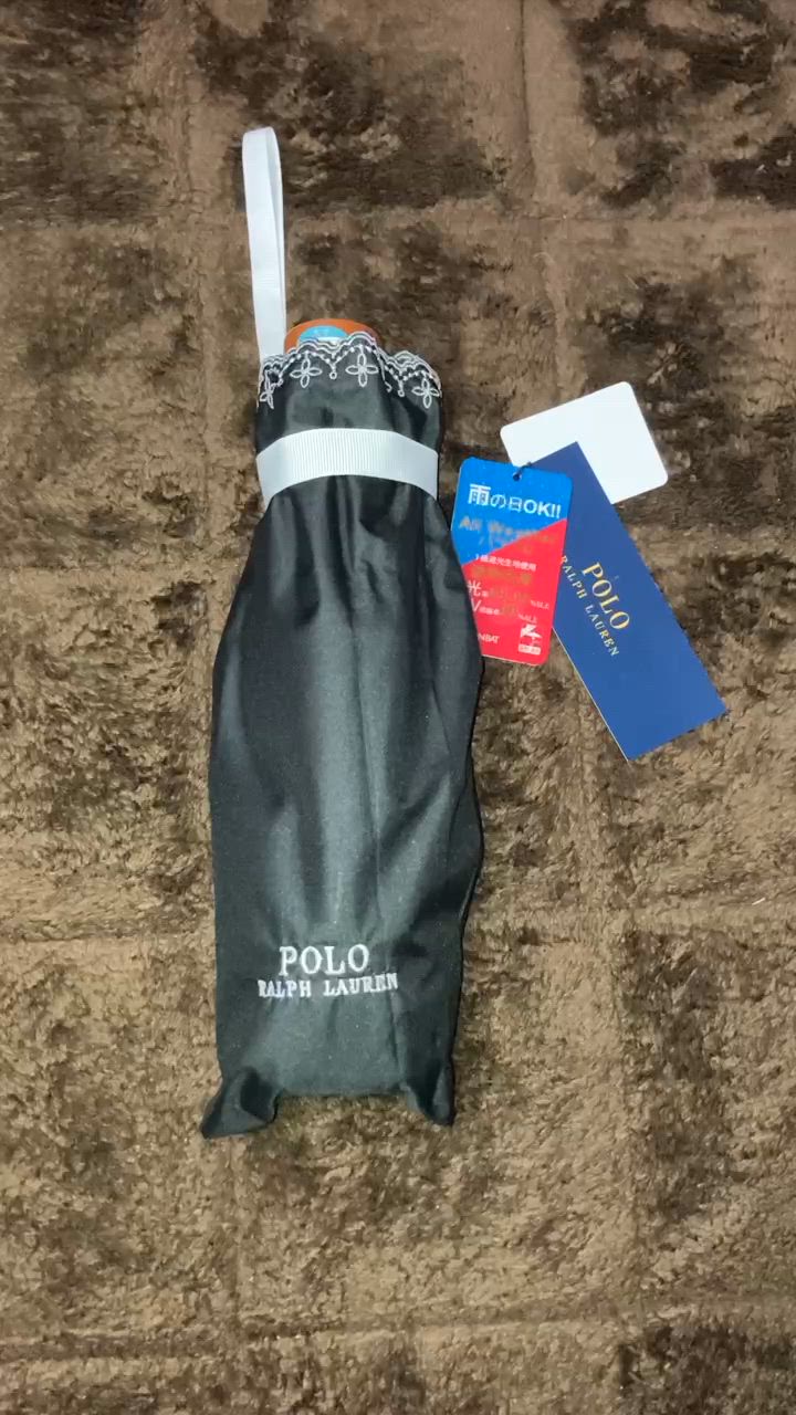 POLO RALPH LAUREN 折りたたみ傘 遮光 晴雨兼用折りたたみ日傘