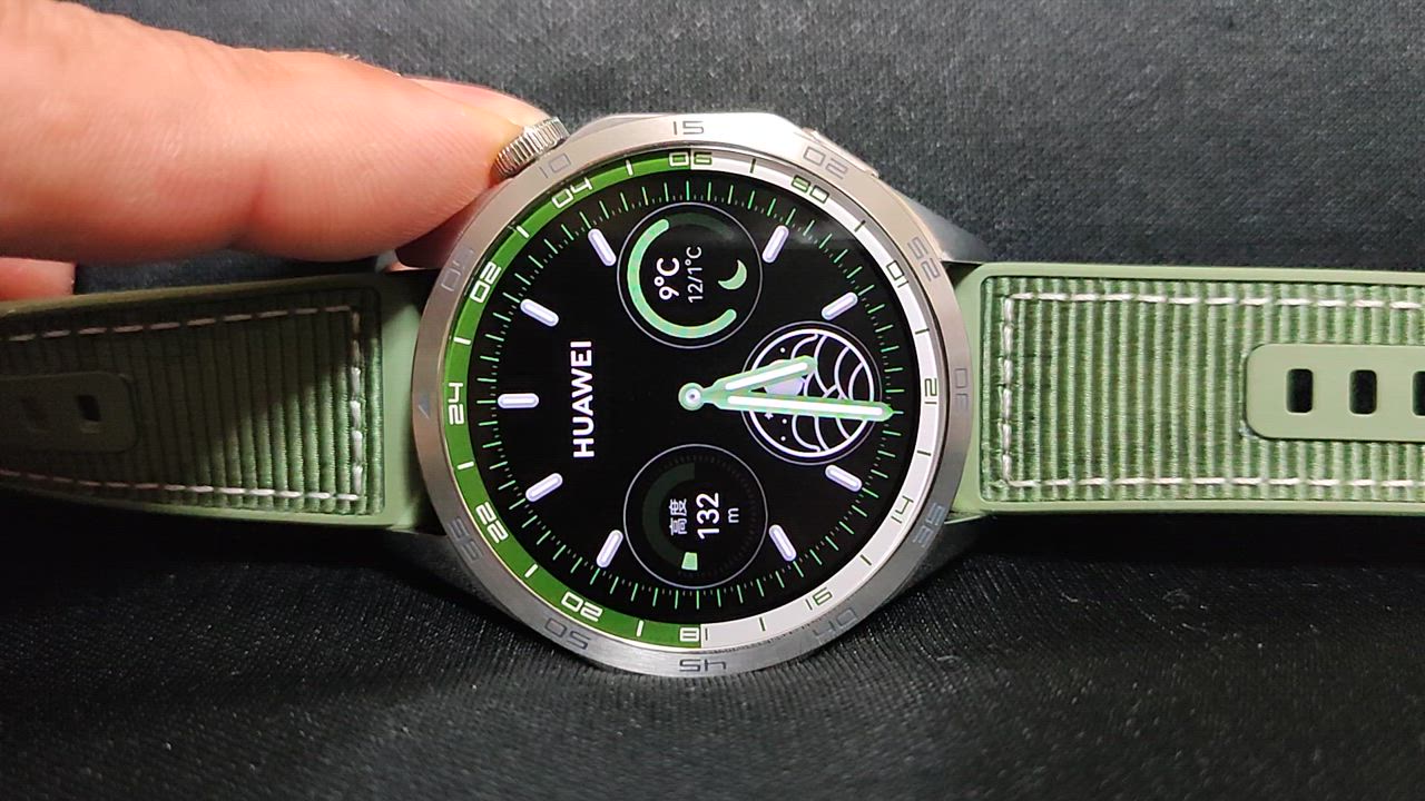 HUAWEI スマートウォッチ WATCH GT 4 46mm グリーン ゴルフナビ