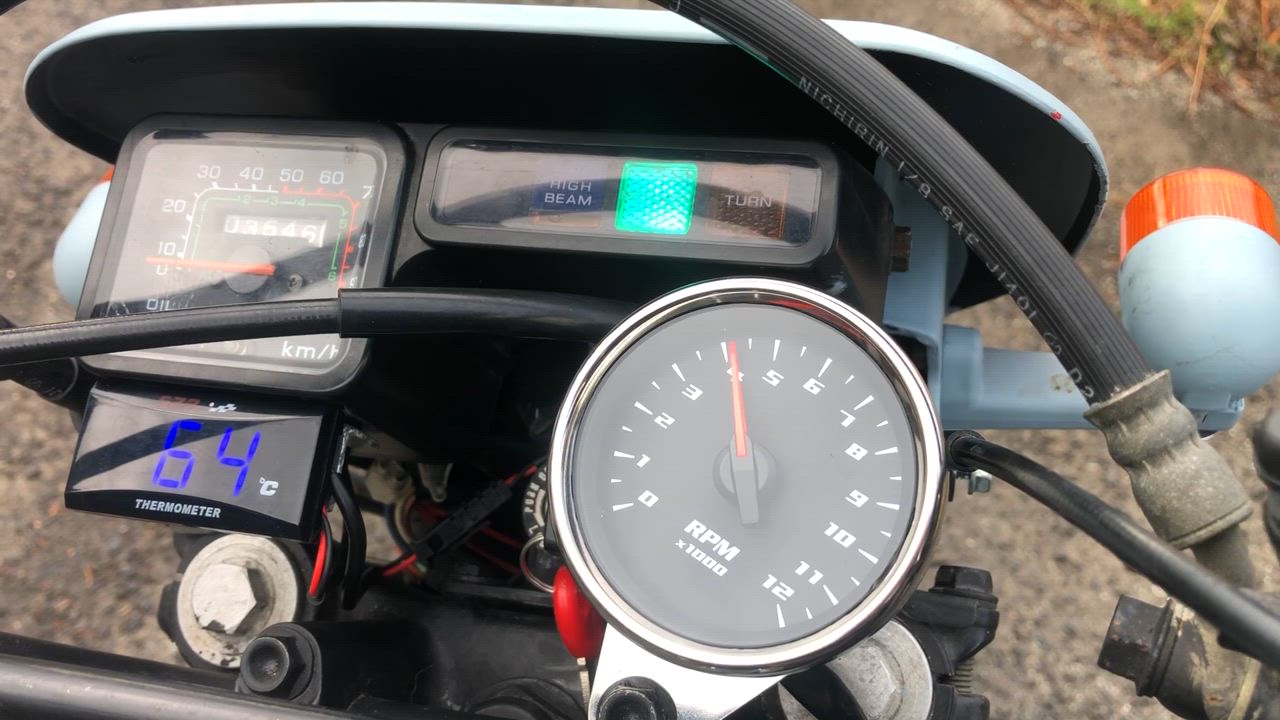 AUTO GAUGE タコメーター 60Φ バイク用 オートゲージ AutoGauge