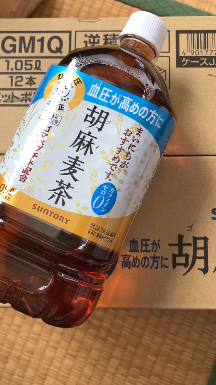 胡麻麦茶 特売 サントリー ペットボトル 1050ml 2ケース(24本