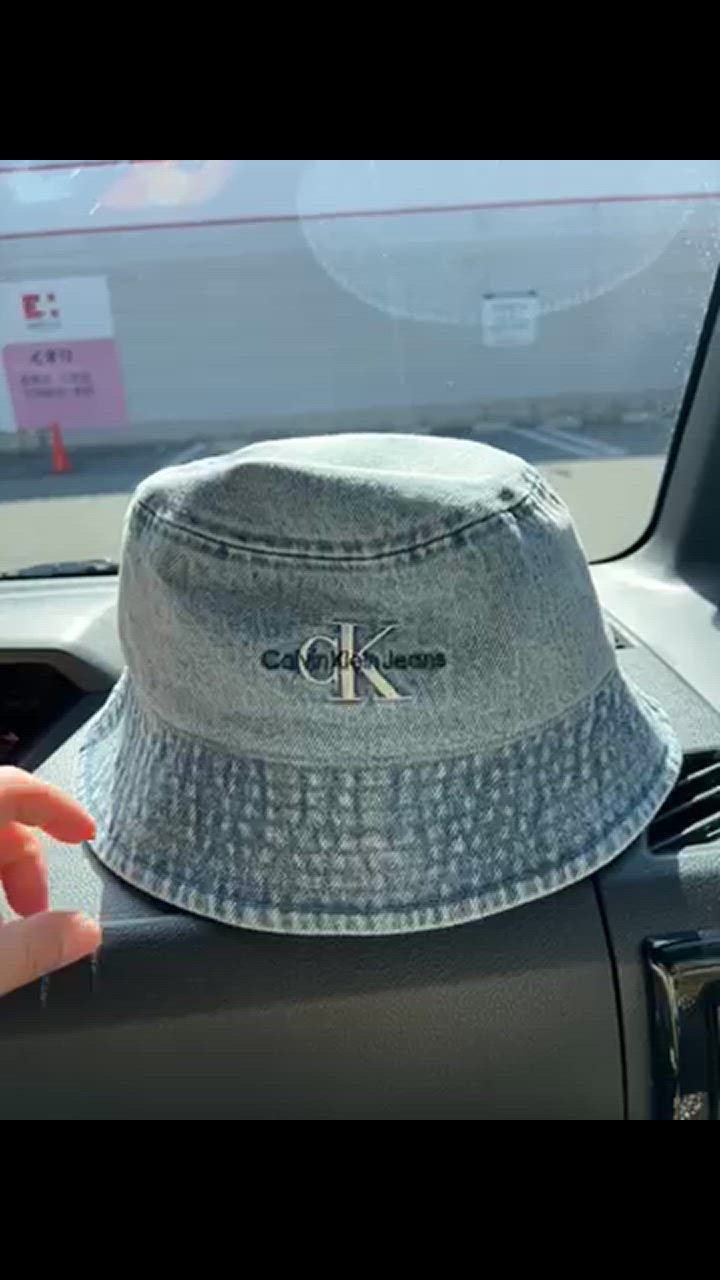 Calvin Klein 帽子 ハット デニム バケットハット メンズ