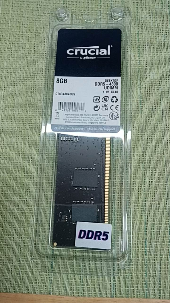 新品・未使用Crucial DDR5 48GB 5600MHzノートPC用メモリ Crucial 48GB DDR5 RAM, 5600MHz (or 5200MHz or 4800MHz