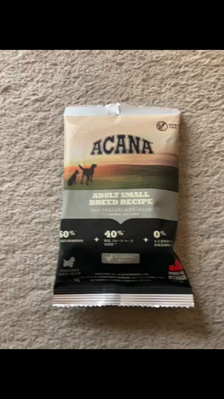 アカナ  アダルトスモールブリードレシピ ドッグフード50g×100袋 計5kg アカナドッグアダルトスモールブリードレシピお試し用少量フード