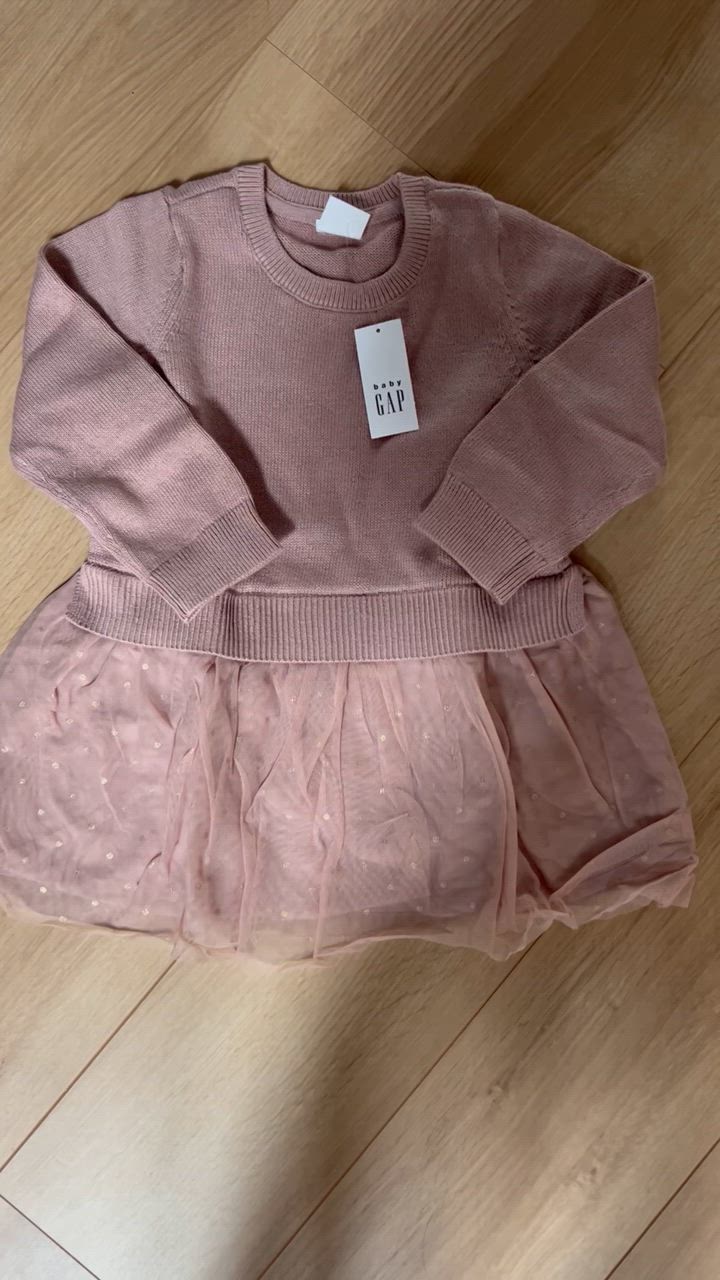 GAP ワンピース babyGap 2in1 ニットチュールワンピース キッズ