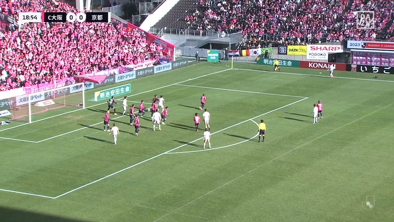 Jリーグ - J1 第33節 セレッソ大阪 vs. 京都サンガF.C. - 試合経過