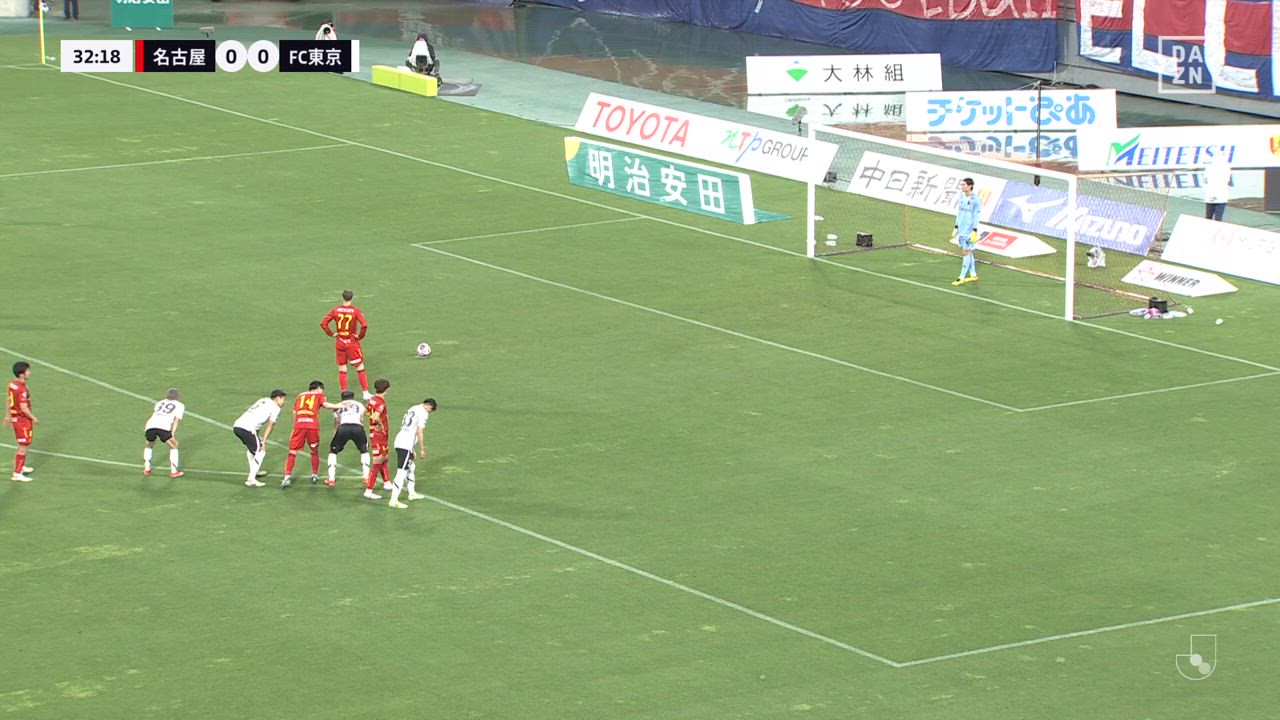 名古屋・キャスパー ユンカーの復帰後初ゴールはPKど真ん中！【第14節】名古屋vs FC東京