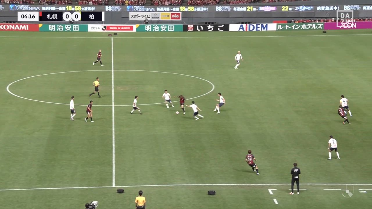 札幌・近藤友喜が冷静にキーパーを交わしてゴール！【第38節】札幌 vs 柏