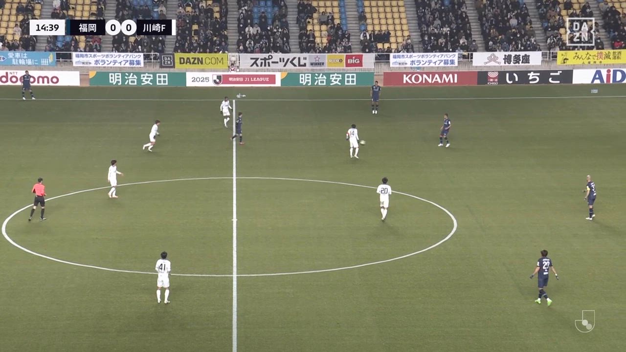 ナッシム ベン カリファが待望の福岡移籍後初ゴール！！【第3節】福岡 vs 川崎F