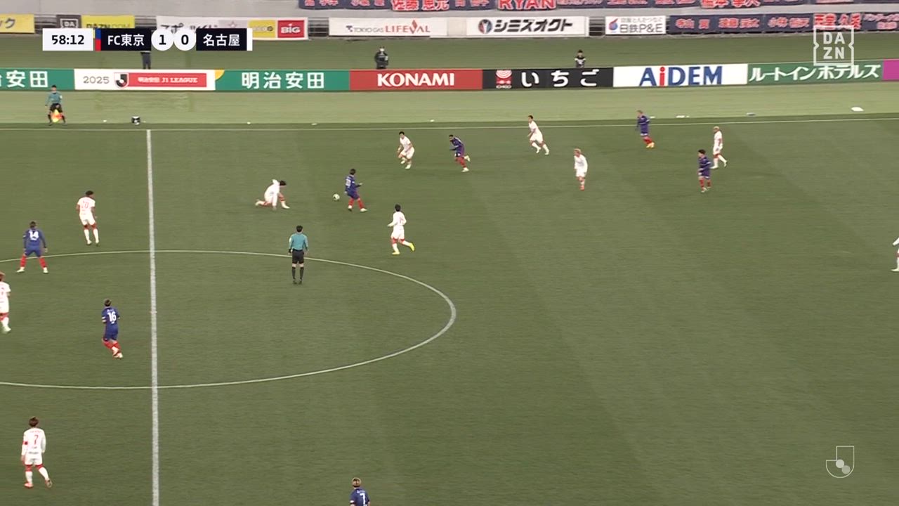 FC東京・佐藤恵允がオシャレすぎるヒールショット！【第3節】FC東京 vs 名古屋