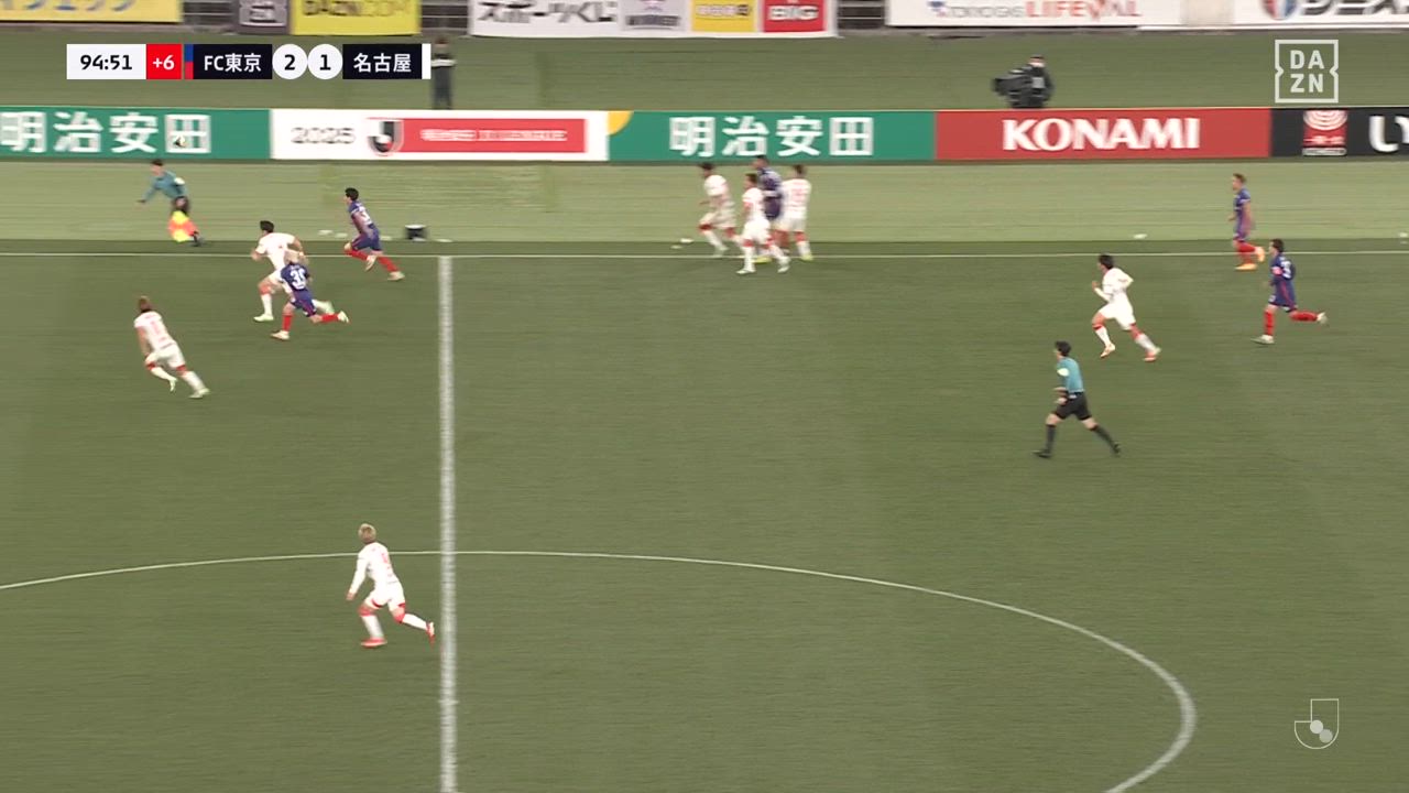 90＋6分でも足は止まらず！FC東京・安斎颯馬が押し込み今季初ゴール！【第3節】FC東京 vs 名古屋