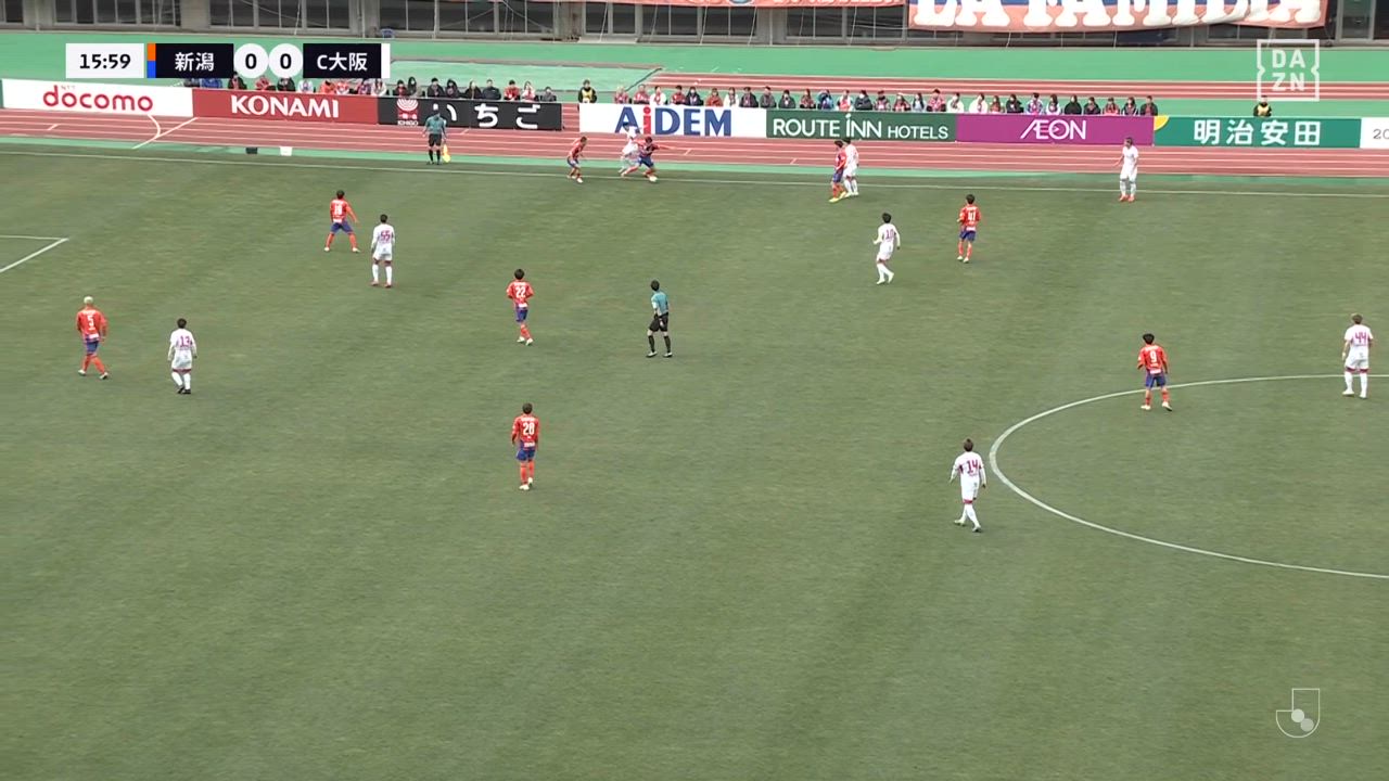 鮮やかなカウンターから新潟が先制、フィニッシュは矢村健！【第4節】新潟 vs C大阪