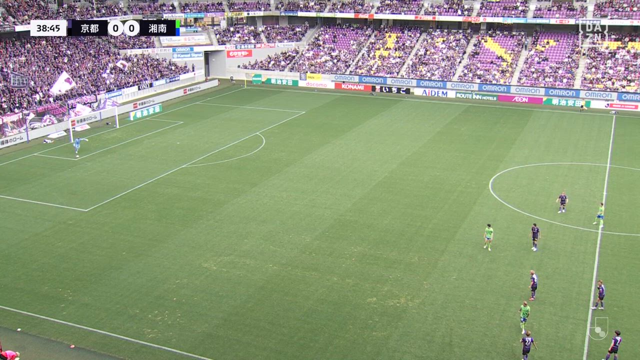 京都・川崎颯太のドンピシャヘッドが決まる！【第10節】京都 vs 湘南