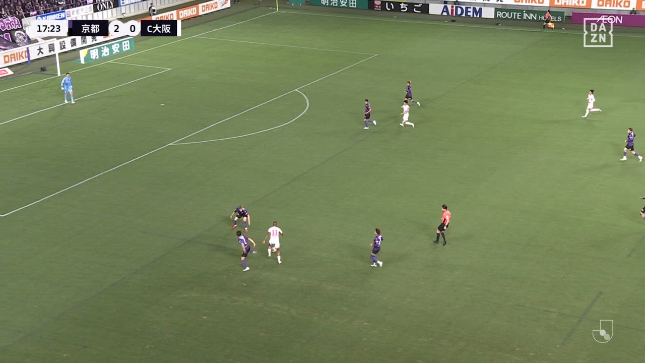 反撃の狼煙！C大阪・ルーカス フェルナンデスが右足を振り抜きゴール！【第14節】京都 vs C大阪
