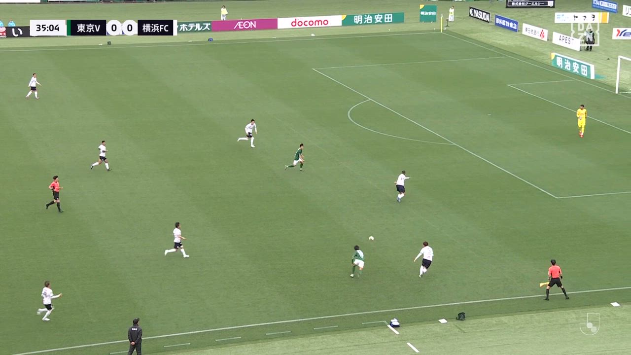 東京V・染野唯月の打点の高いヘディングからゴール！【第15節】東京V vs 横浜FC