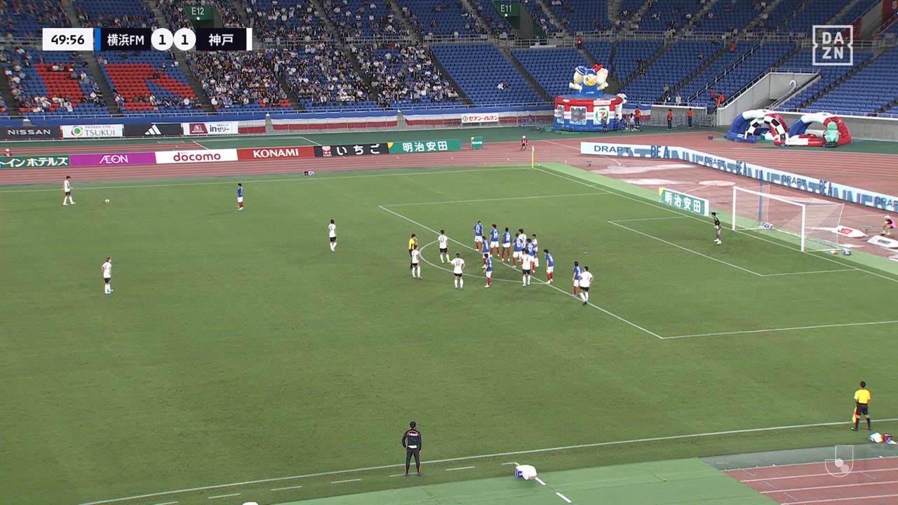 これがエース！FKを頭で合わせた！神戸・大迫勇也が2試合連続ゴール！【第13節】横浜FM vs 神戸