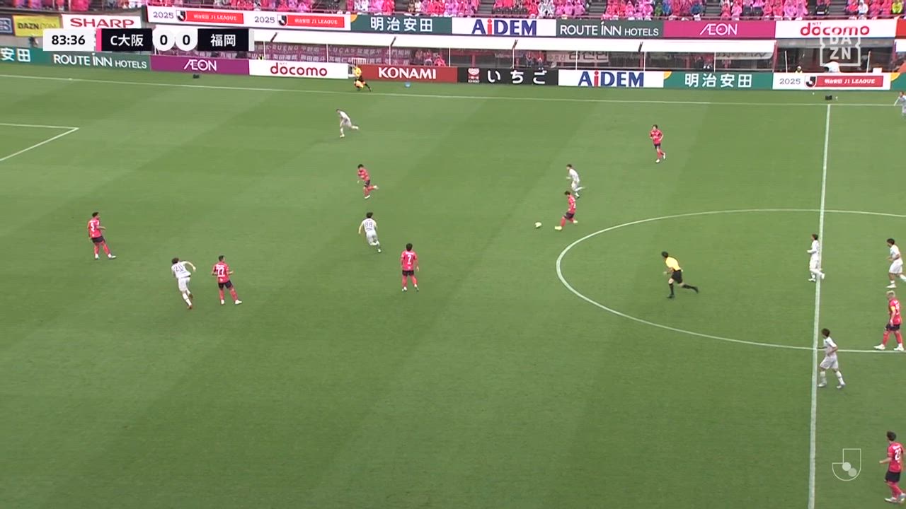 相手の隙をついてセレッソが先制！中島元彦のラストパスから柴山昌也が流し込む！【第18節】C大阪 vs 福岡
