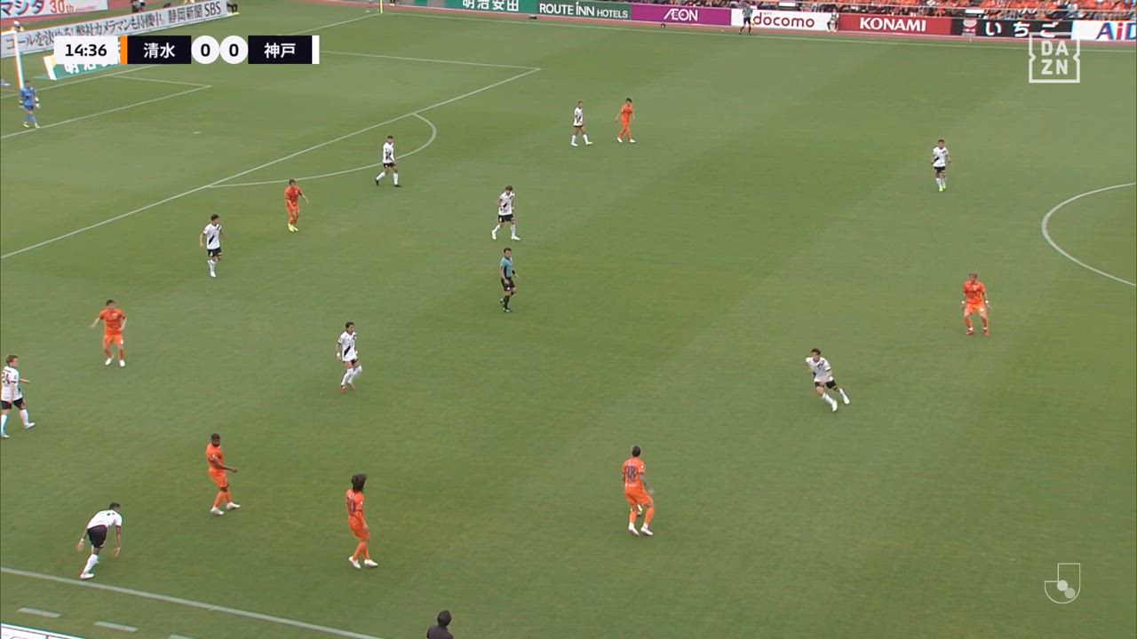 乾貴士の股抜き突破から清水が先制！最後はエース北川航也が決めた！【第18節】清水 vs 神戸