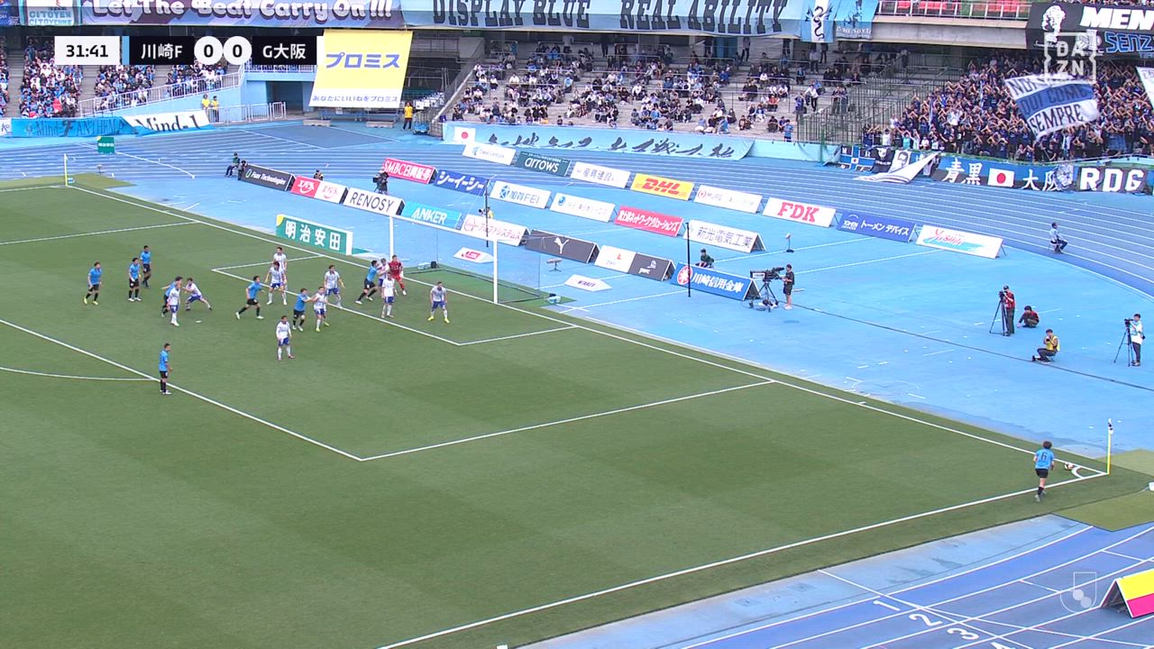 川崎F・マルシーニョが先制ゴール！CKのチャンスにファーサイドで合わせた！【第18節】川崎F vs G大阪