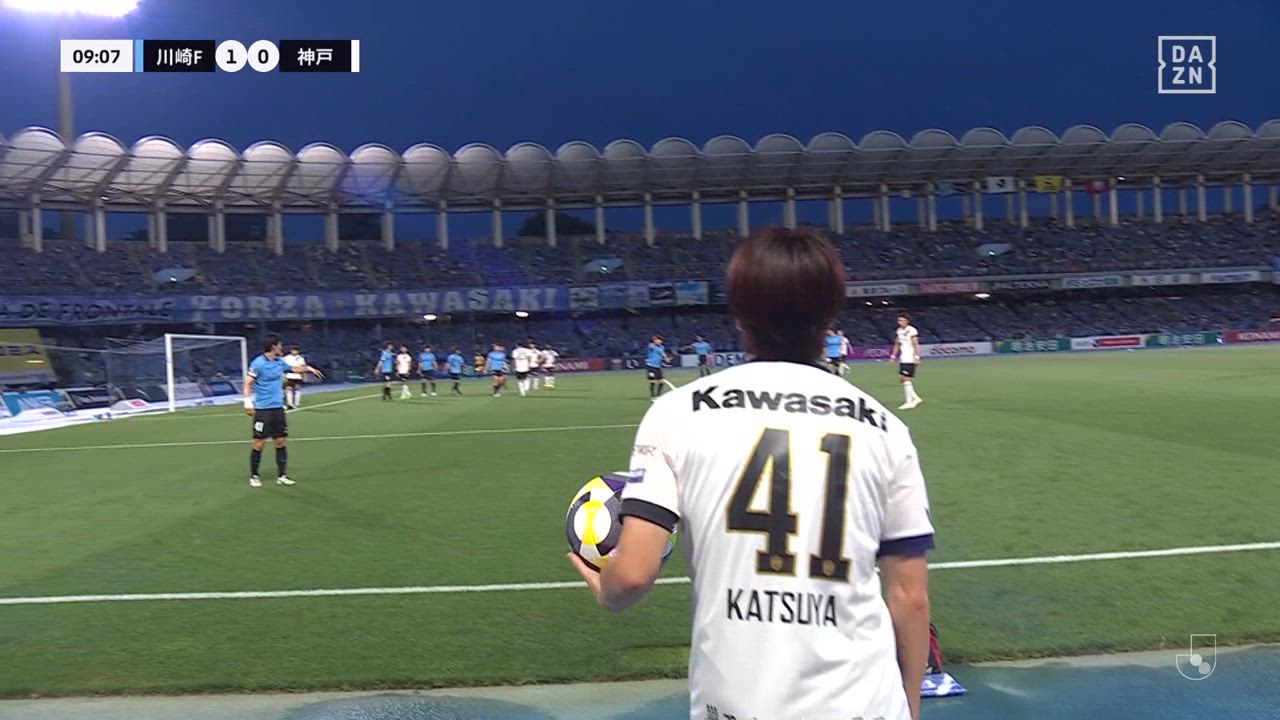 美しすぎる同点ゴール！神戸・宮代大聖が浮かせてからの反転ボレー！【第21節】川崎F vs 神戸