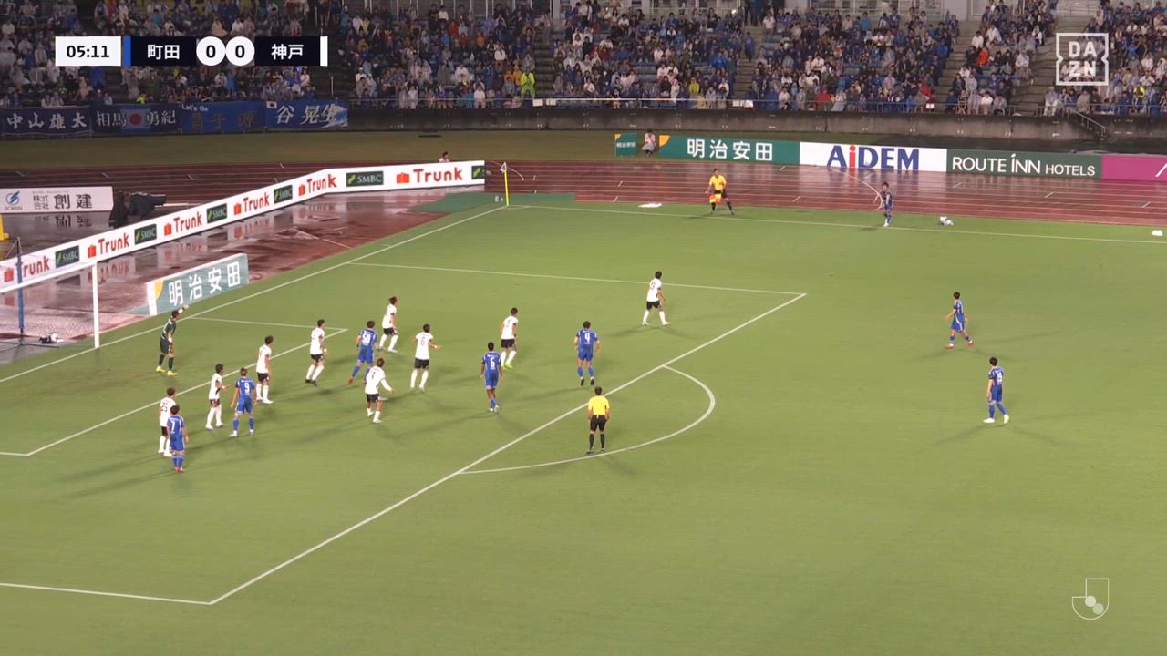 町田・中山雄太がミドルシュートを叩き込む！【第25節】町田 vs 神戸