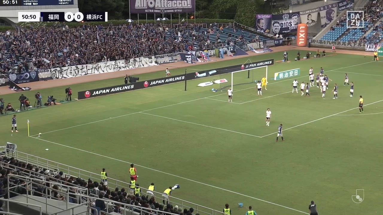 準備していた秘策でアビスパが先制！湯澤聖人がコーナーキックから今季初ゴール！【第33節】福岡 vs 横浜FC