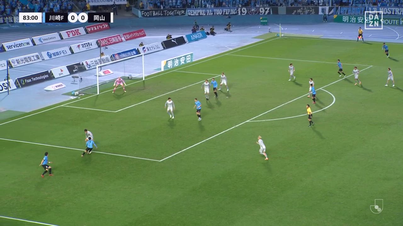 J1出場150試合を自ら祝う!! 川崎F・山本悠樹の先制ミドルが炸裂!!【第36節】川崎F vs 岡山