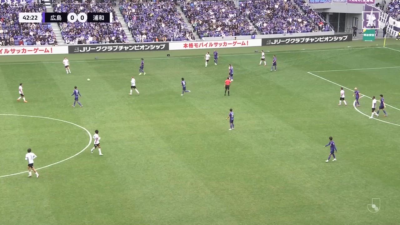 ルヴァンカップ優勝の勢いのままにサンフレッチェが先制！田中聡のクロスを木下康介が押し込む！【第36節】広島 vs 浦和