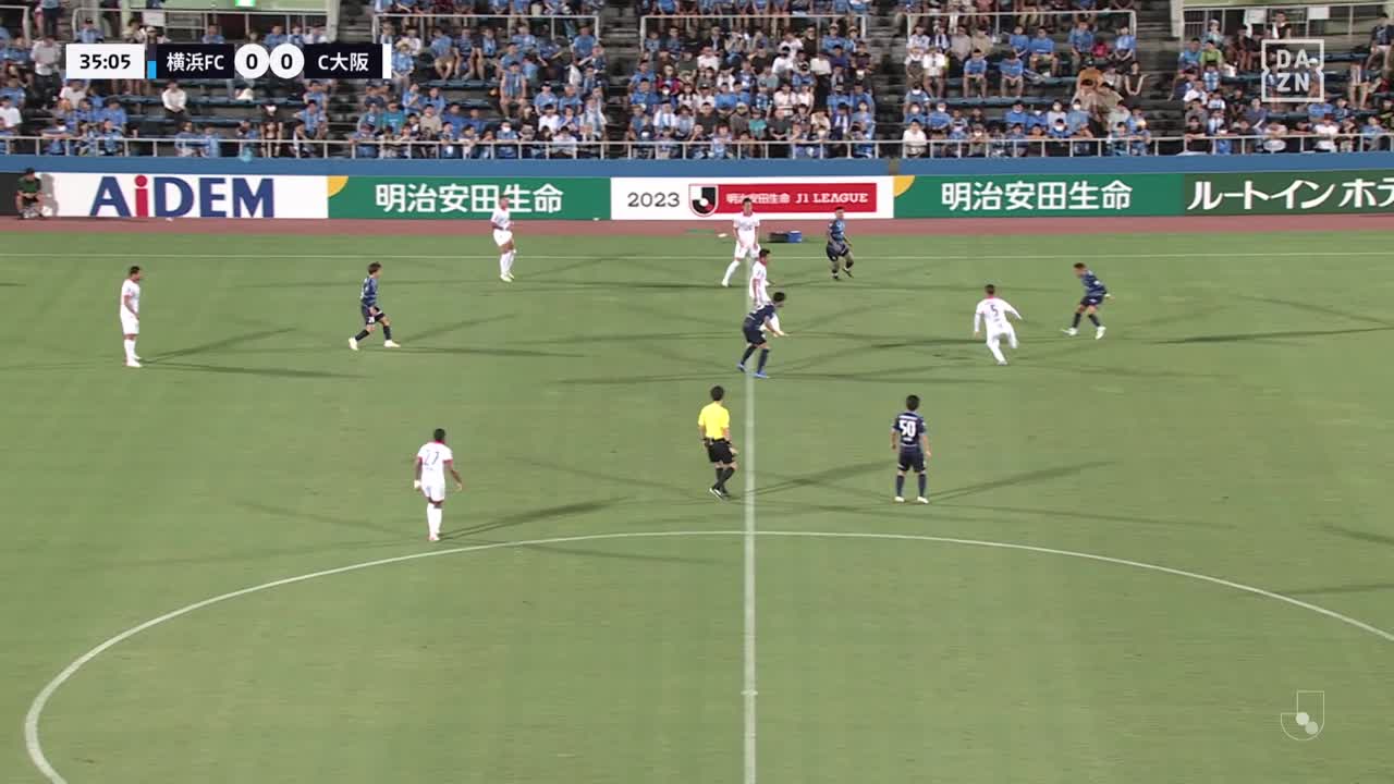 C大阪・カピシャーバの強烈なミドルシュート！【第24節】横浜FC vs C大阪
