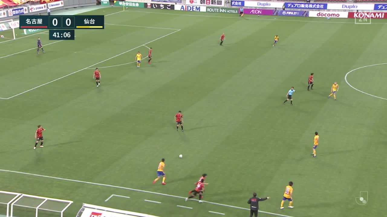 Jリーグ J1 第16節 名古屋グランパス Vs ベガルタ仙台 試合経過 スポーツナビ