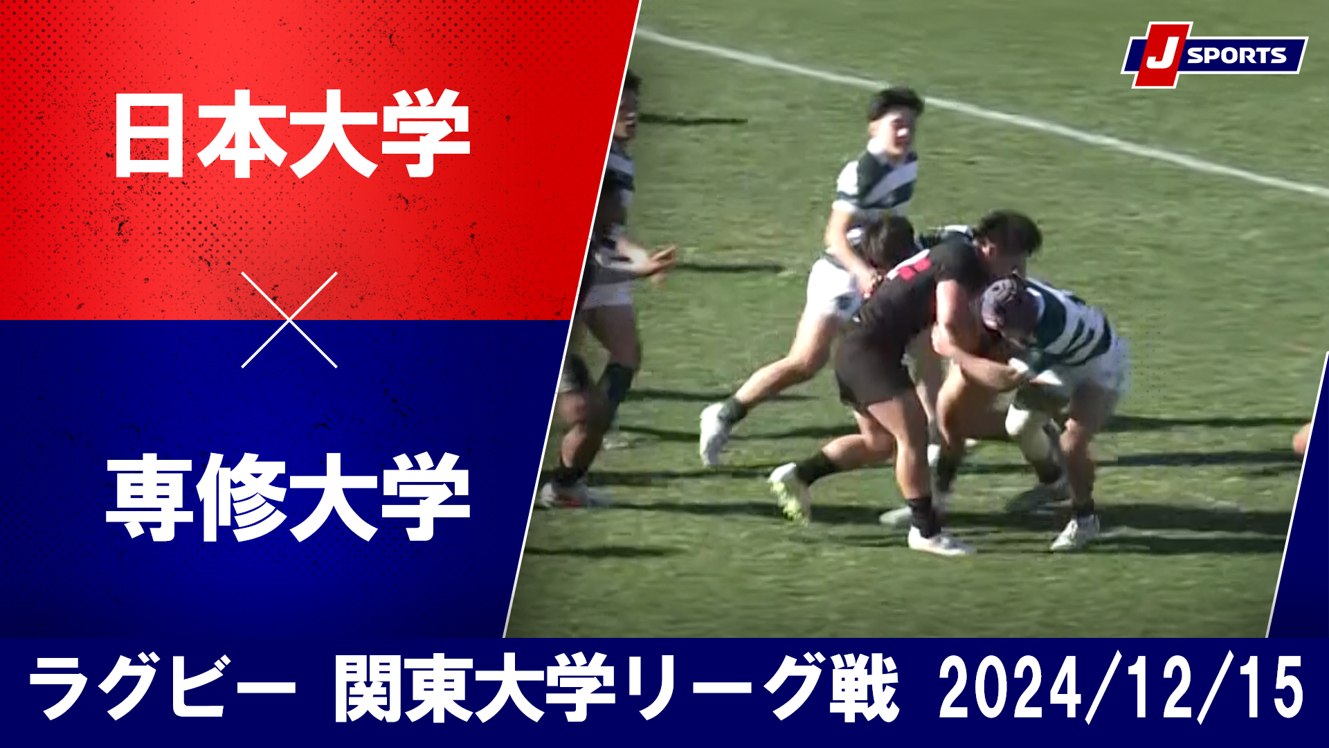 【ハイライト】日本大学 vs. 専修大学｜ラグビー  関東大学リーグ戦2024 入替戦（12月15日）