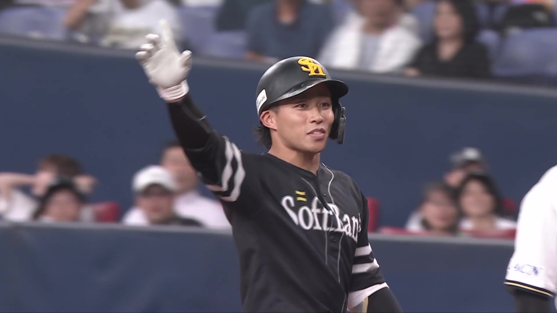 【3回表】低めのボールを上手く捉えた!! ホークス・野村勇 レフトへの先制タイムリーヒット!! 2025年7月9日 オリックス・バファローズ 対 福岡ソフトバンクホークス