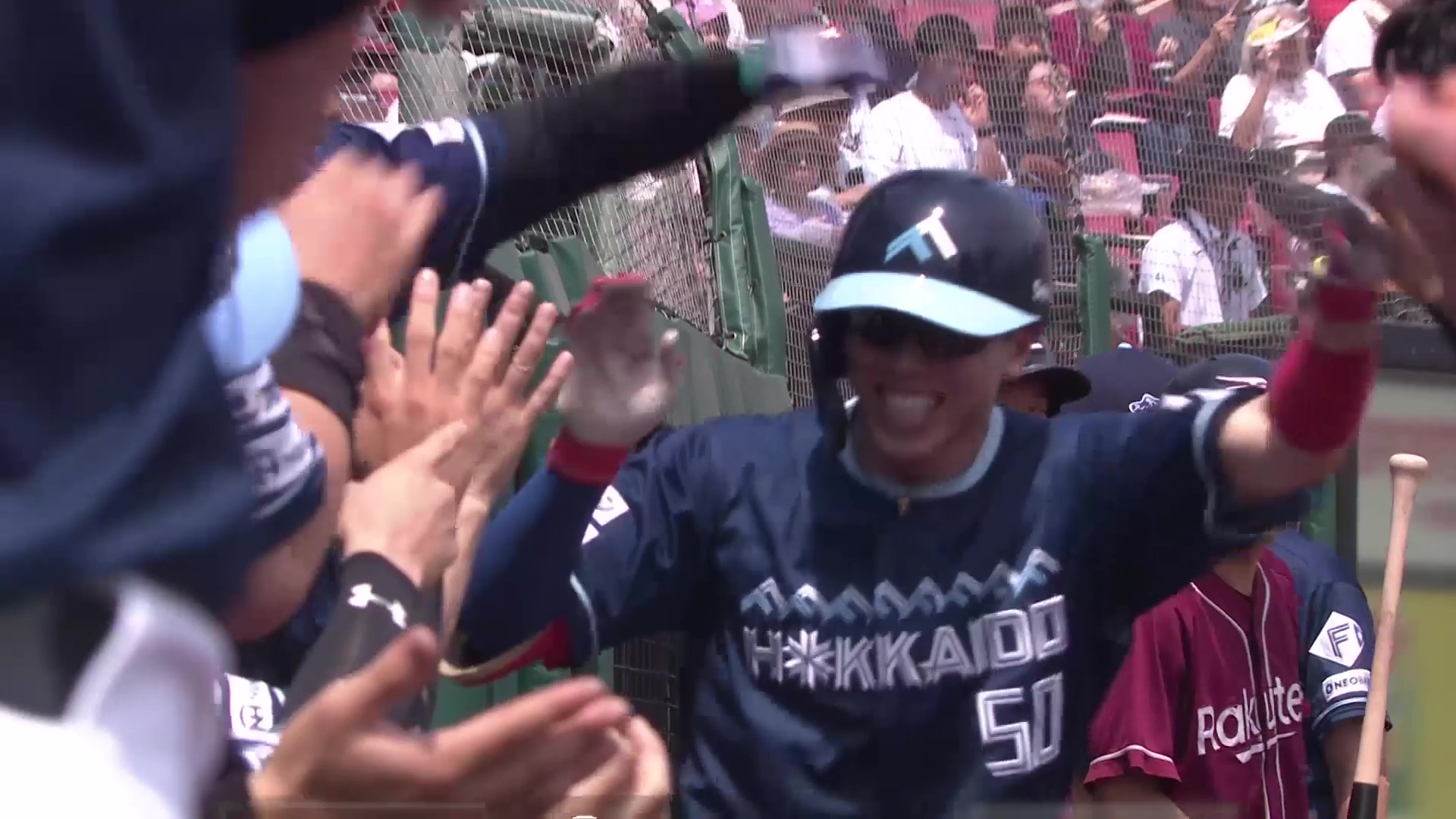 【1回表】初球先頭打者アーチ!! ファイターズ・五十幡亮汰 約4年ぶりとなる一発は先制のソロHR!! 2025年7月20日 東北楽天ゴールデンイーグルス 対 北海道日本ハムファイターズ